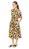 Andria Dress (Black Polka Dots print)
