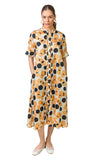 Andria Dress (Ecru Polka Dots print)