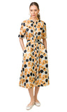 Andria Dress (Ecru Polka Dots print)