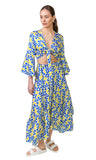 Celia Top (Blue Hearts print)