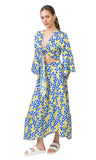 Celia Top (Blue Hearts print)
