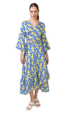 Celia Top (Blue Hearts print)