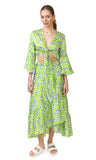 Celia Top (Lime Hearts print)