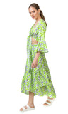 Rafaela Skirt (Lime Hearts print)