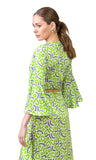 Celia Top (Lime Hearts print)