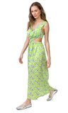 Bianca Dress (Lime Hearts print)