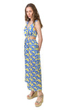 Bianca Dress (Blue Hearts print)