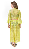 Celia Top (Yellow lace)