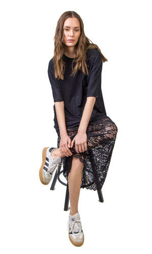 Sandra Skirt (Black lace)