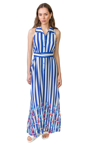 Kate Dress (Blue Striped)