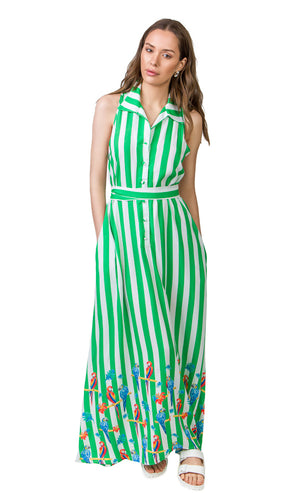 Kate Dress (Green Striped)