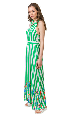 Kate Dress (Green Striped)