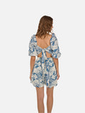 Allegra Top (Blue Sea Print)