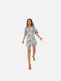 Gigi Shorts (Blue Sea Print)