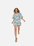 Marisol Shirt (Blue Sea Print)