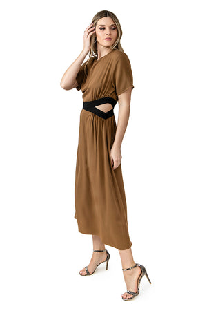 Dimitra Dress (Brown)
