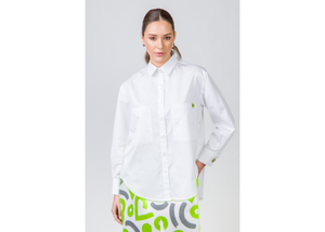 Carla Pants (Lime Hearts print)