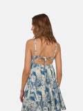 Daphne Dress (Blue Sea Print)
