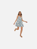 Daphne Dress (Blue Sea Print)