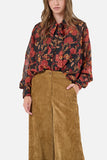 Eleanorra Shirt (Black Floral Print)