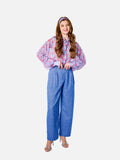 Eleanor Shirt (Sky Blue Floral)