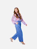 Eleanor Shirt (Sky Blue Floral)