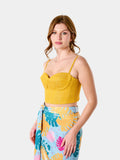 Alina Skirt (Aqua Tropical print)