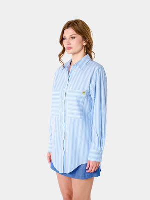 Margaux Shirt (Blue Stripes)