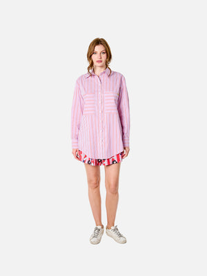 Margaux Shirt (Pink Stripes)