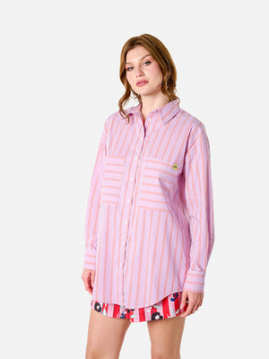 Margaux Shirt (Pink Stripes)