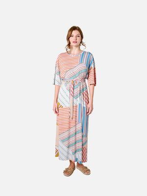 Luz Dress (Colored Stripes)