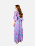 Maddalena Dress (Sky Blue Floral)