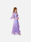 Maddalena Dress (Sky Blue Floral)
