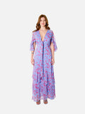 Maddalena Dress (Sky Blue Floral)
