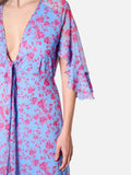 Maddalena Dress (Sky Blue Floral)