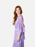 Maddalena Dress (Sky Blue Floral)